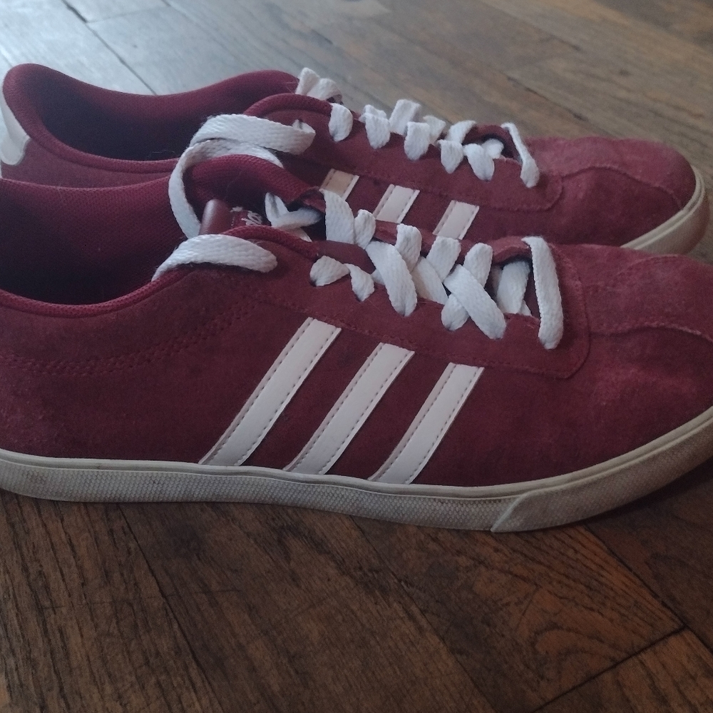 Adidas burgundy shoes. Size 7.5